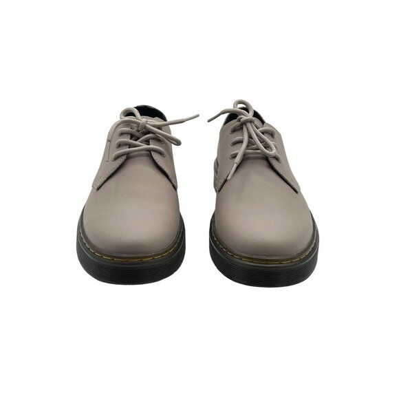 Dr. Martens Size M9 / W10 Beige Oxford Style Shoes Black Soles Yellow Stitching - Picture 2 of 9
